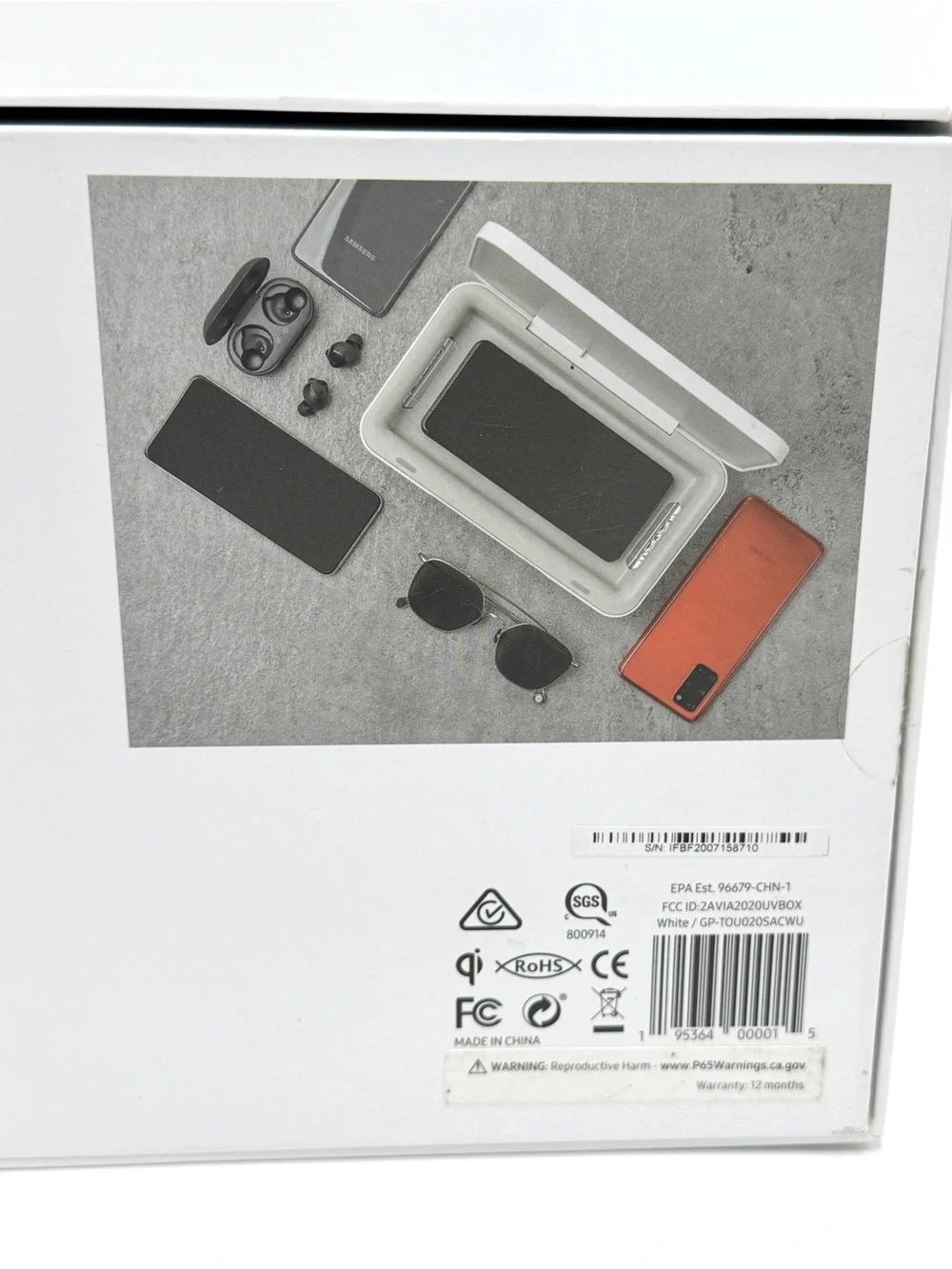 New Samsung UV Sanitizer Wireless Charging Dock, GP-TOU020SACWU